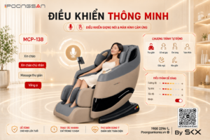 Điều khiển ghế massage Poongsan MCP-138 bằng giọng nói