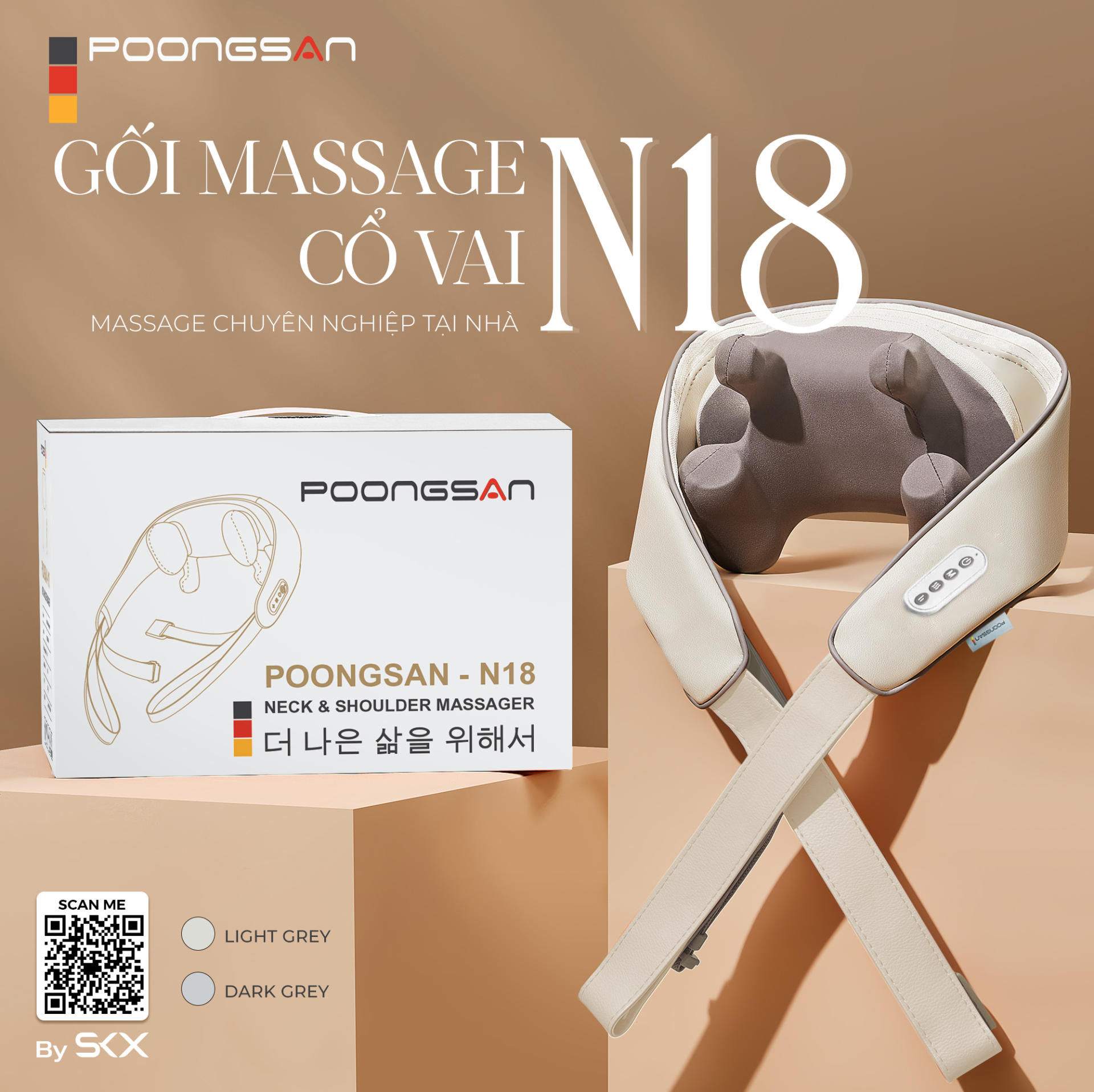 Máy Massage Cổ Vai Gáy POONGSAN N18 - N18