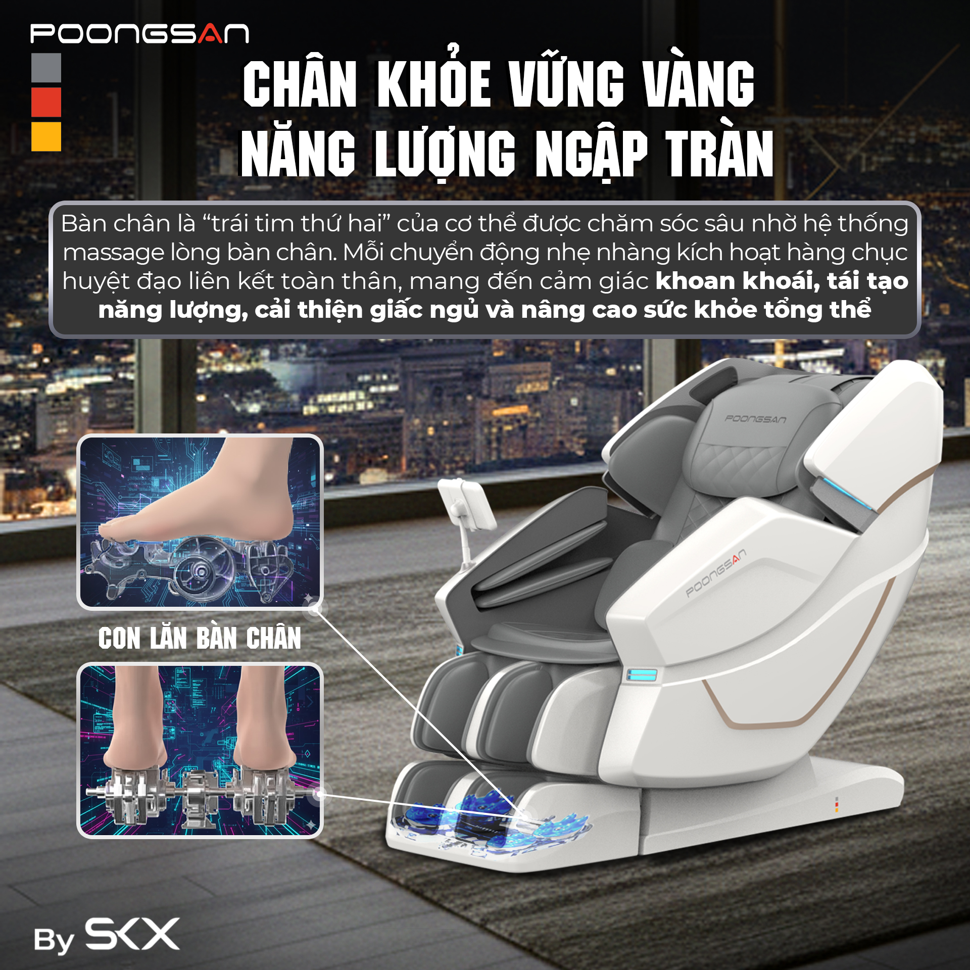 Massage chân chuyên sâu, chân khỏe vững vàng, năng lượng ngập tràn - MCP-426