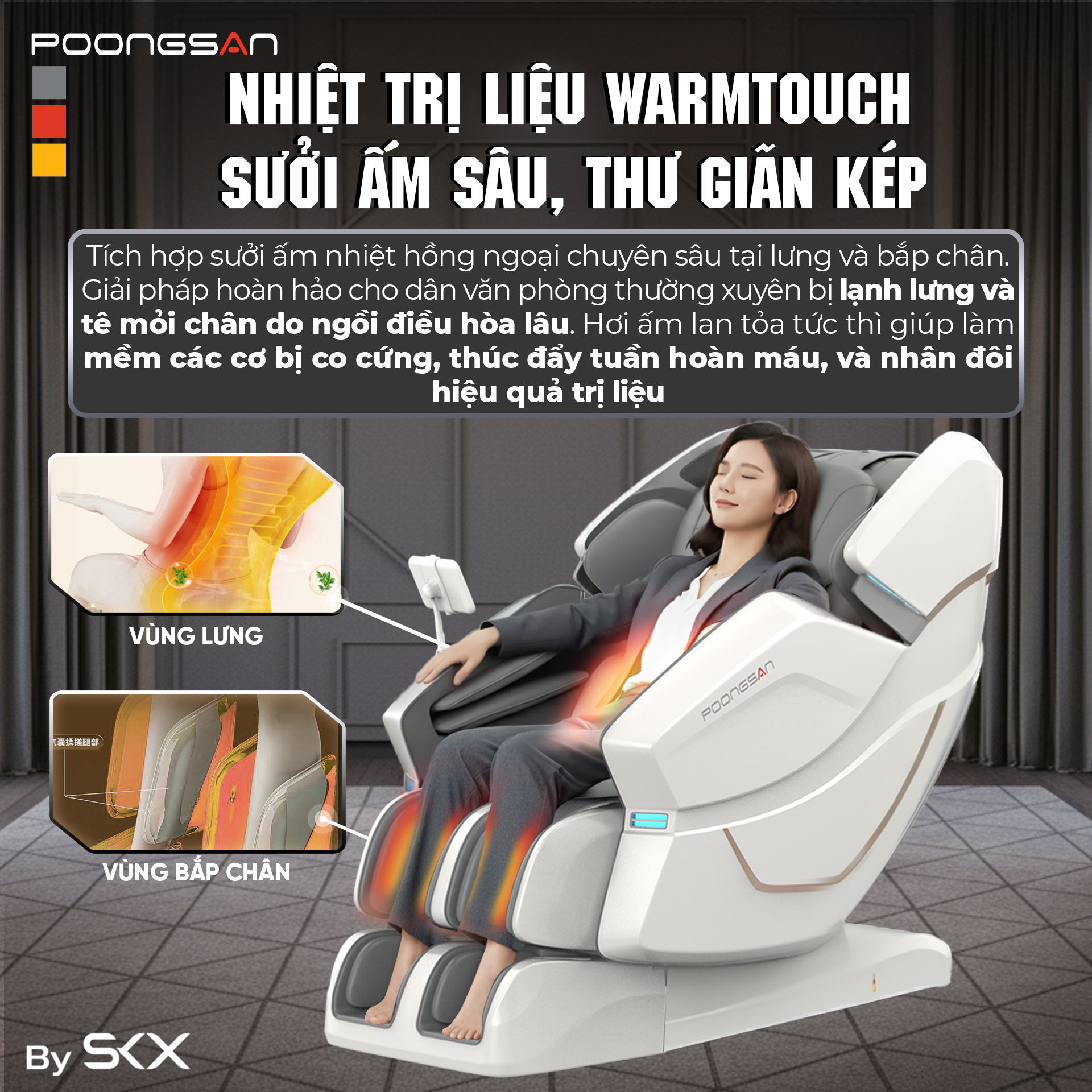 Nhiệt trị liệu WarmTouch - Xoa dịu cơ bắp, tăng cường tuần hoàn - MCP-426