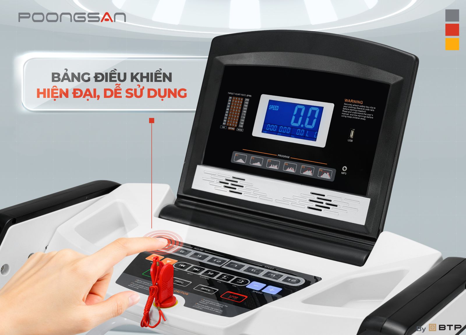 Poongsan TMP-889 có bảng điều khiển hiện đại dễ dàng sử dụng - TMP-889
