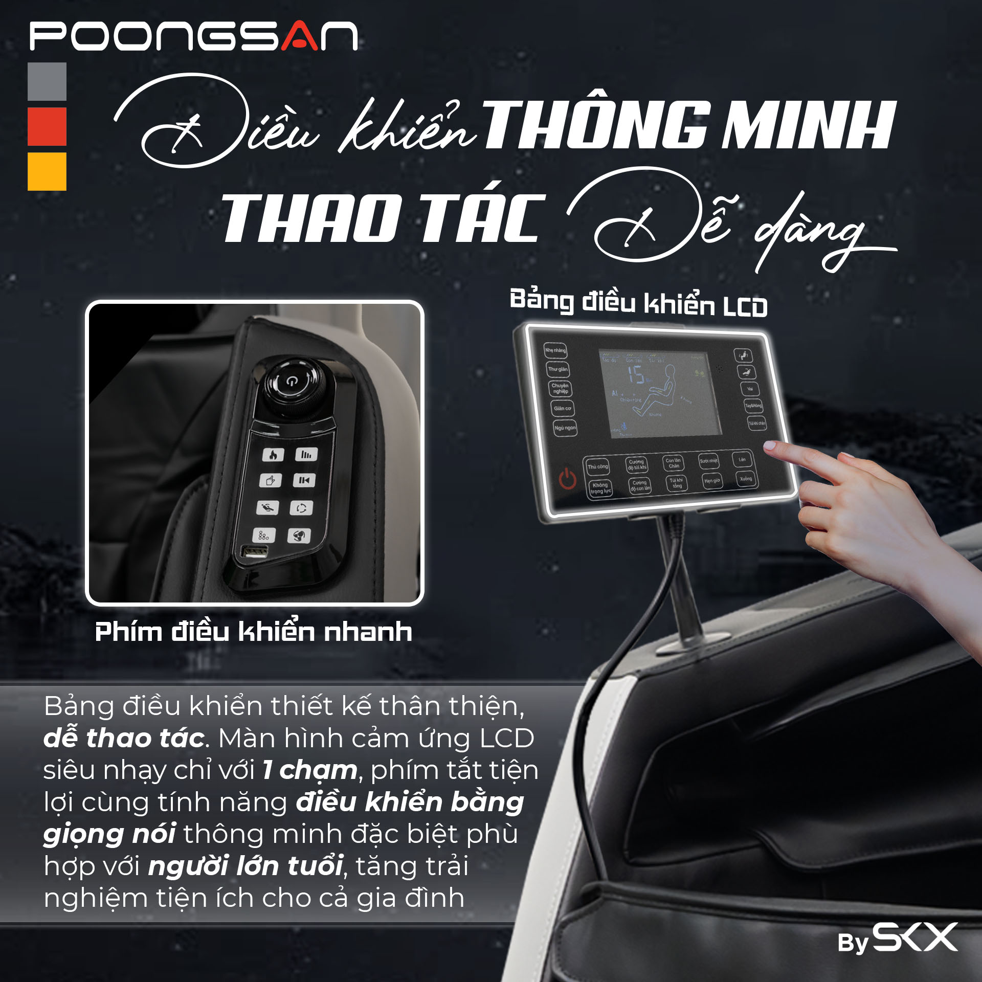 Tiện ích hiện đại -Trải nghiệm massage trọn vẹn - MCP-136