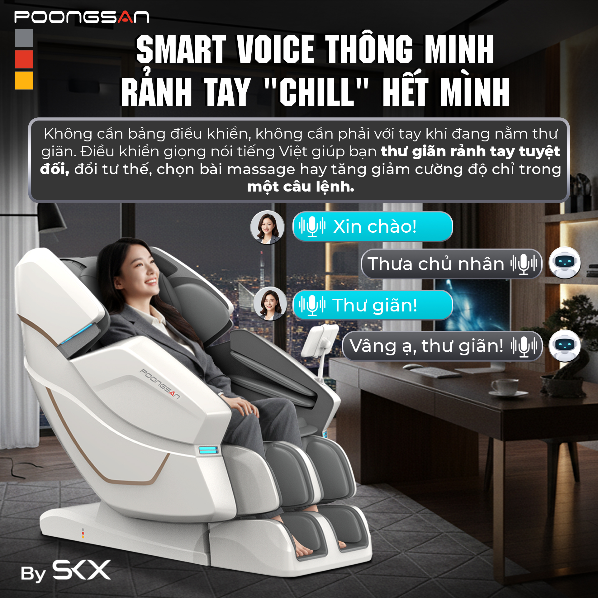 Điều khiển bằng giọng nói tiếng Việt - Nói và thư giãn - MCP-426