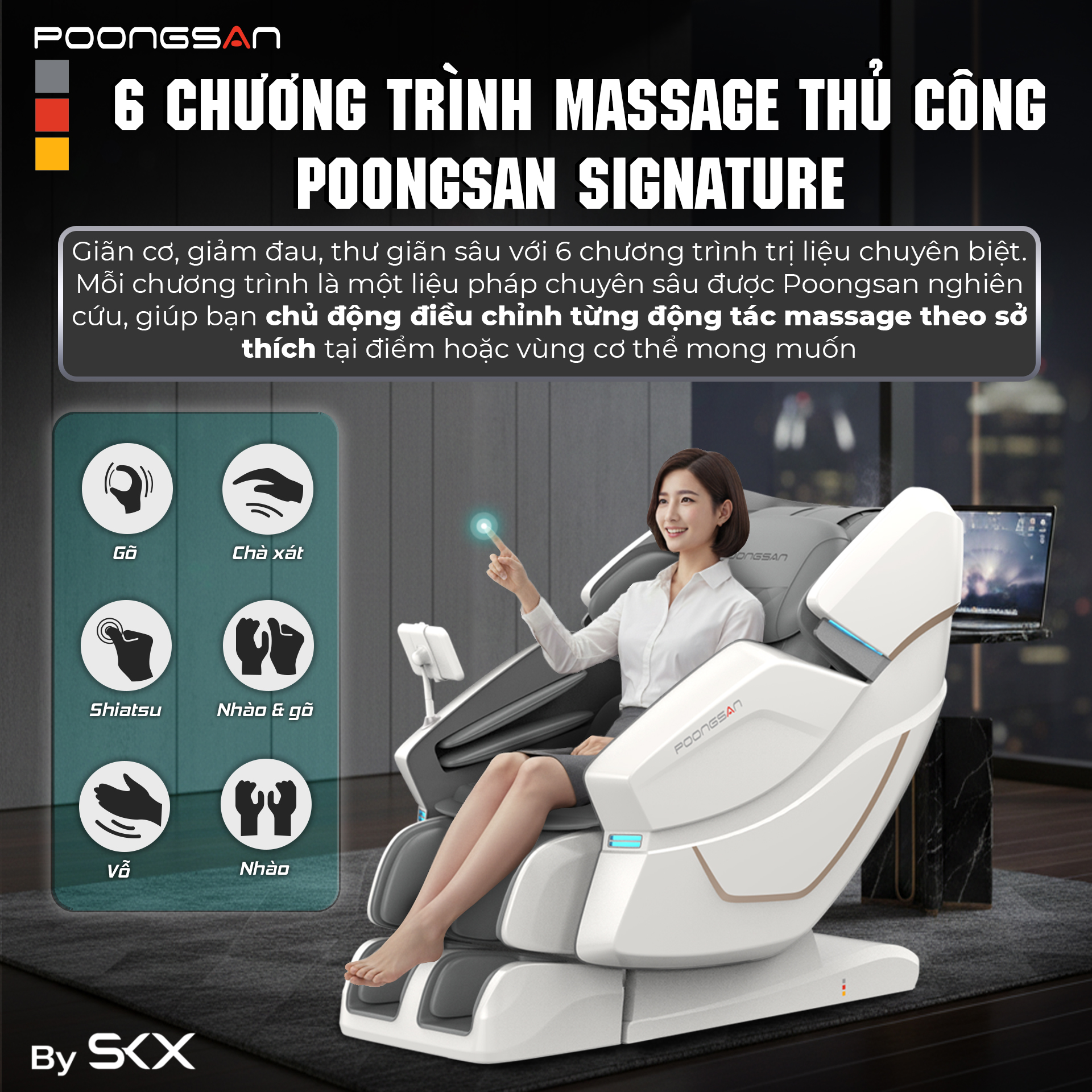 12 chương trình massage Life-Style - Chọn phác đồ - Dứt điểm mệt mỏi - MCP-426