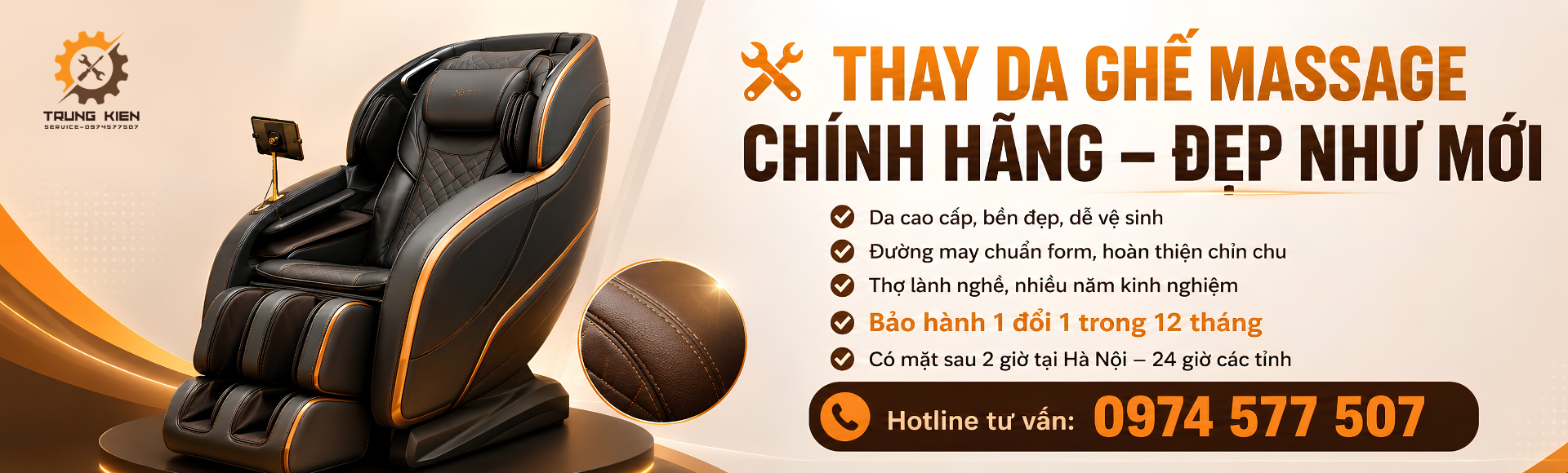 Trung Kiên Service sửa chữa và bảo hành ghế massage