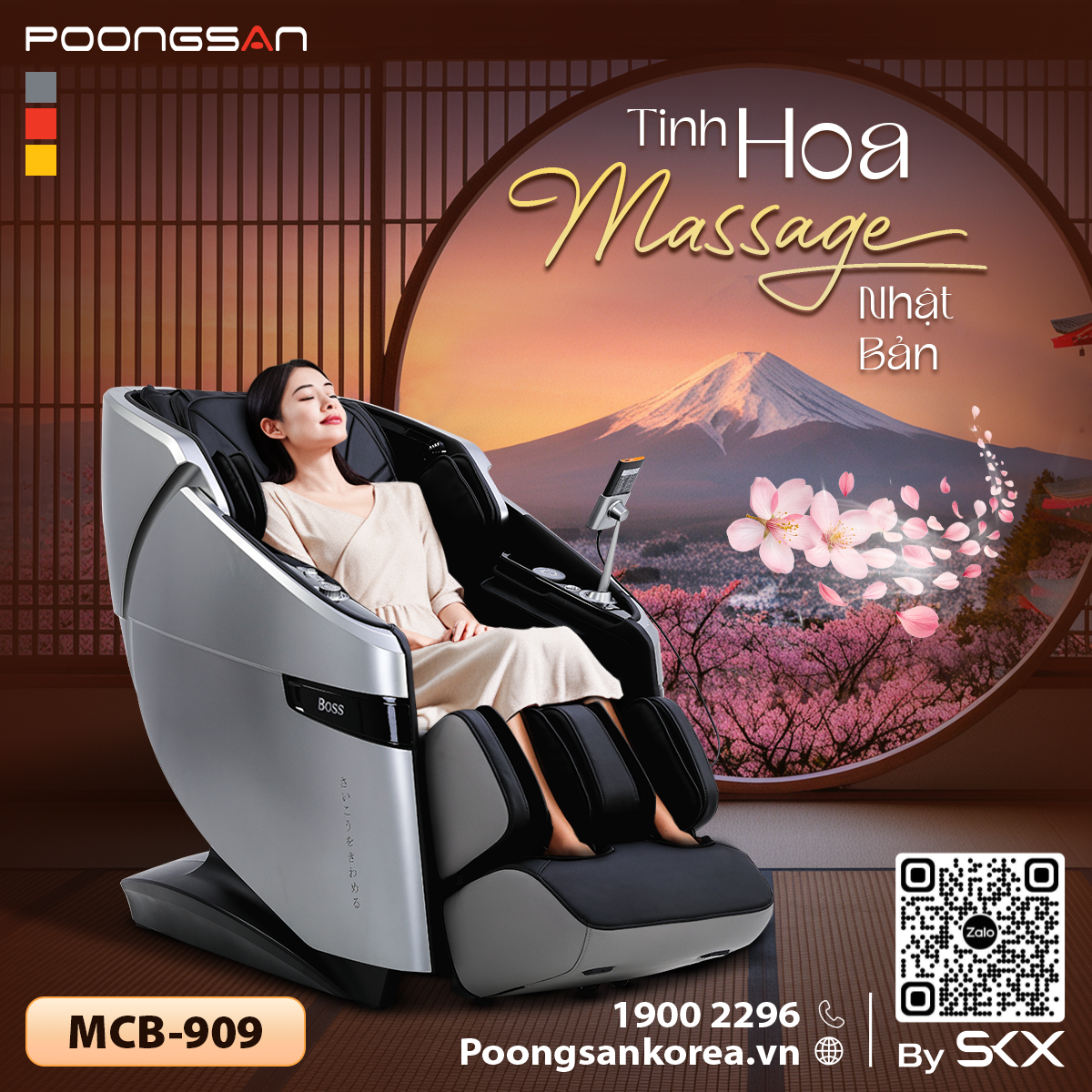 Ghế Massage Boss MCB-909 Cao Cấp - góc nhìn 1
