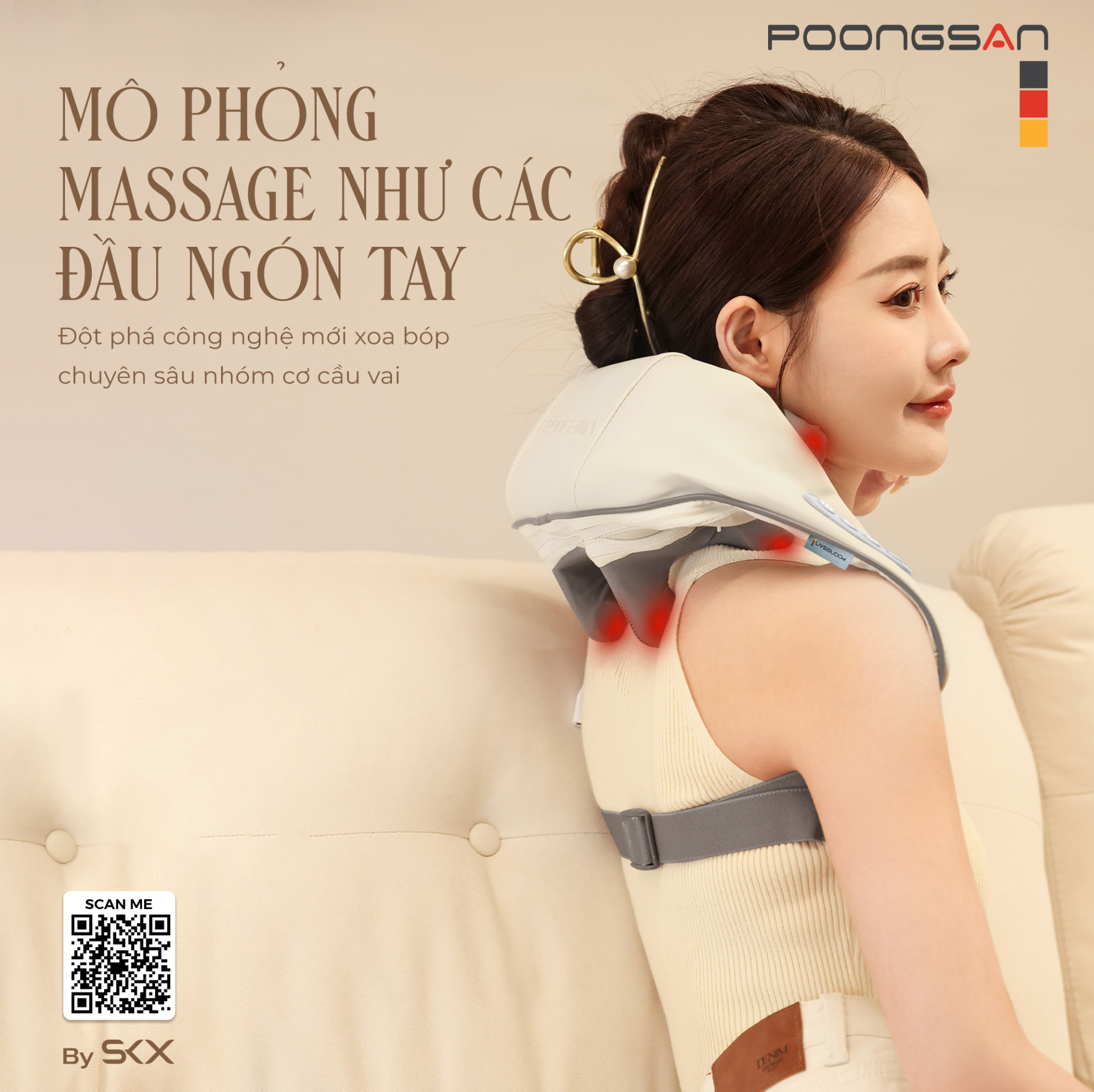 Máy Massage Cổ Vai Gáy POONGSAN N18 - N18