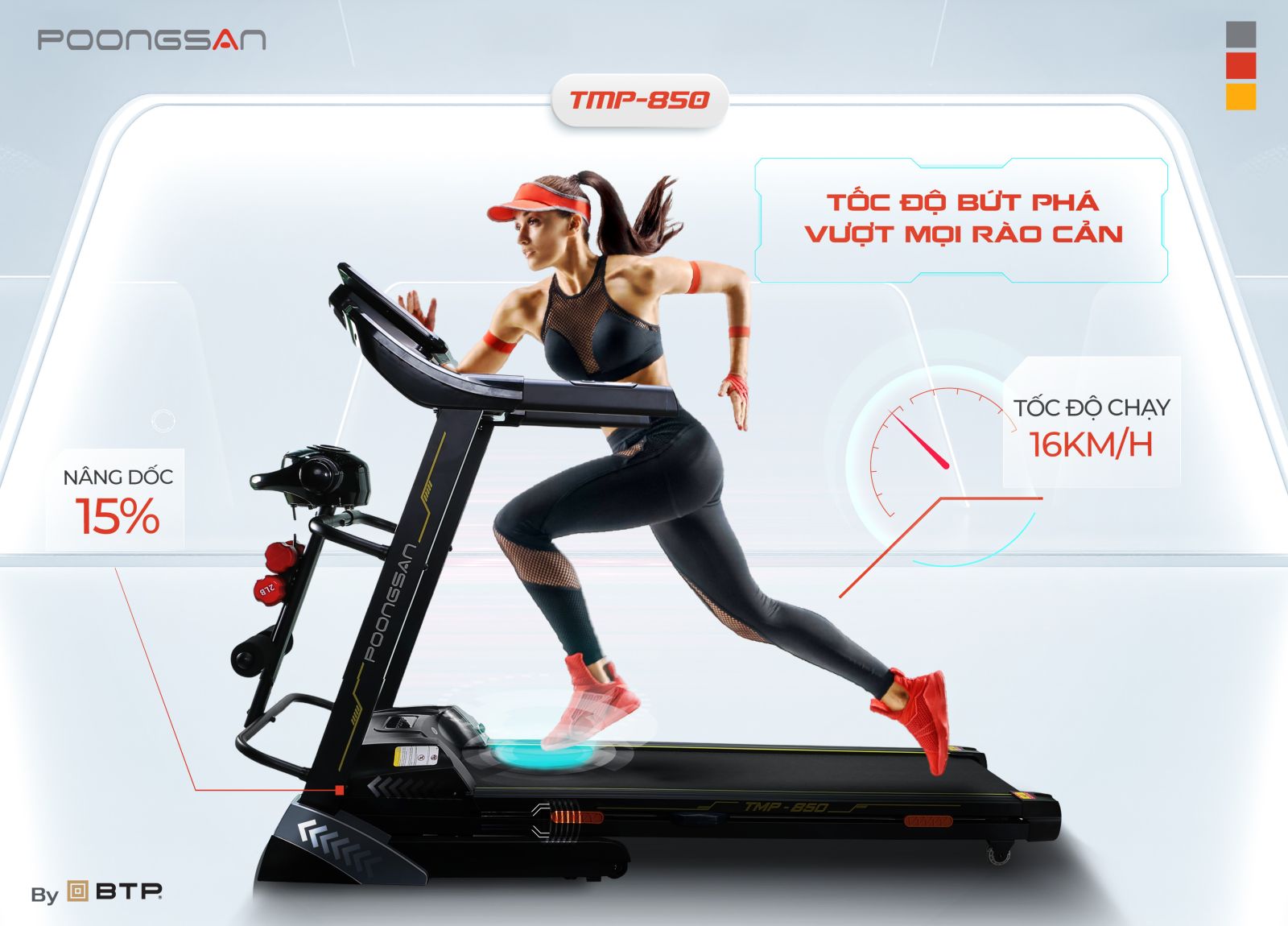 Máy chạy bộ Poongsan TMP-850