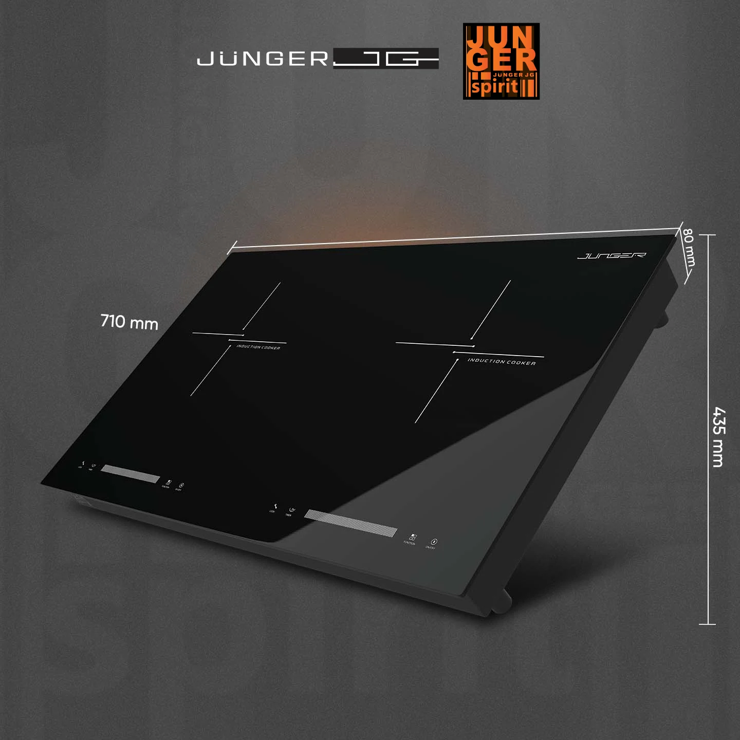 Bếp từ đôi Junger JG CEJ-201-II - công suất phù hợp bữa ăn gia đình
