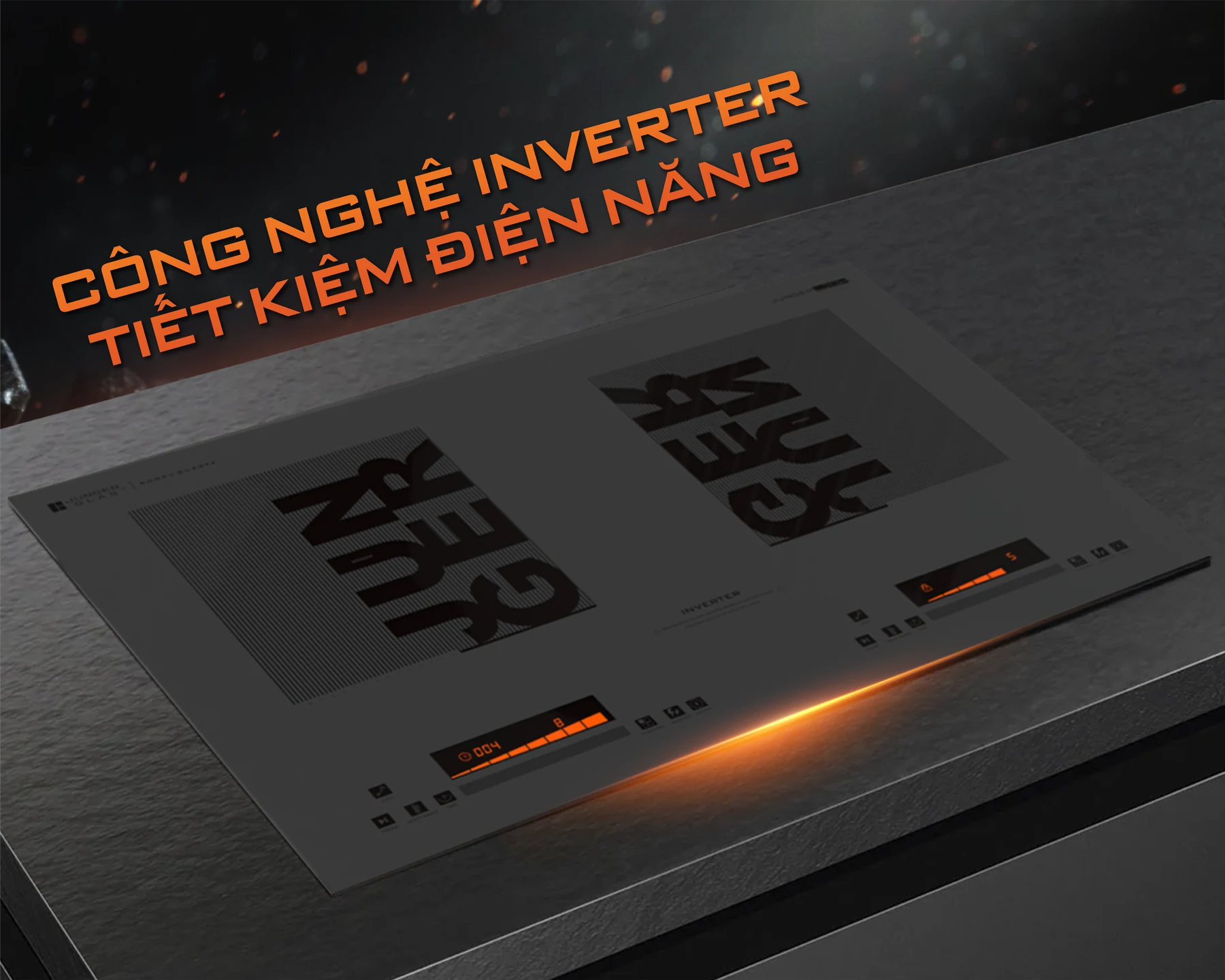 Bếp từ đôi Junger JG CEJ-226-INVERTER - mâm từ đồng nguyên chất