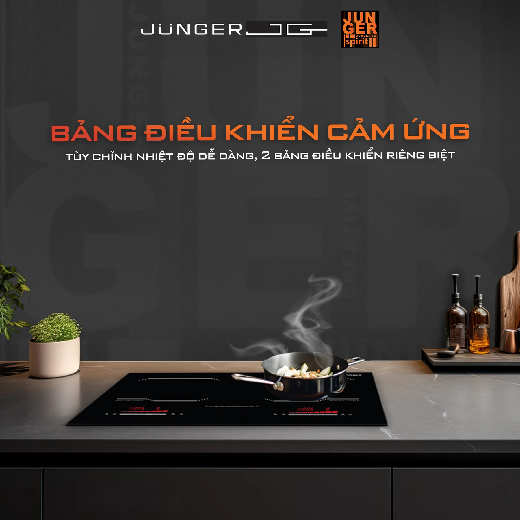 Bếp từ hồng ngoại Junger JG MK-24 - tổng công suất 4.200w
