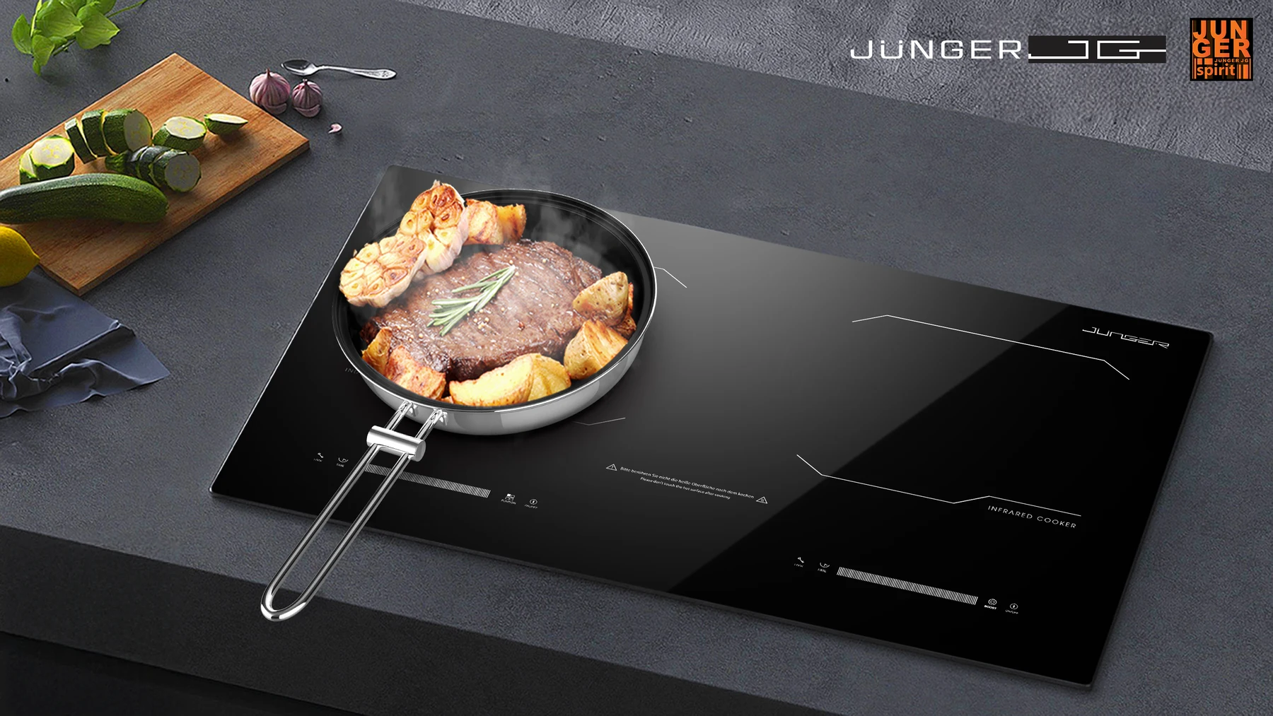 Bếp từ hồng ngoại Junger JG MK-24 - kết hợp từ và hồng ngoại