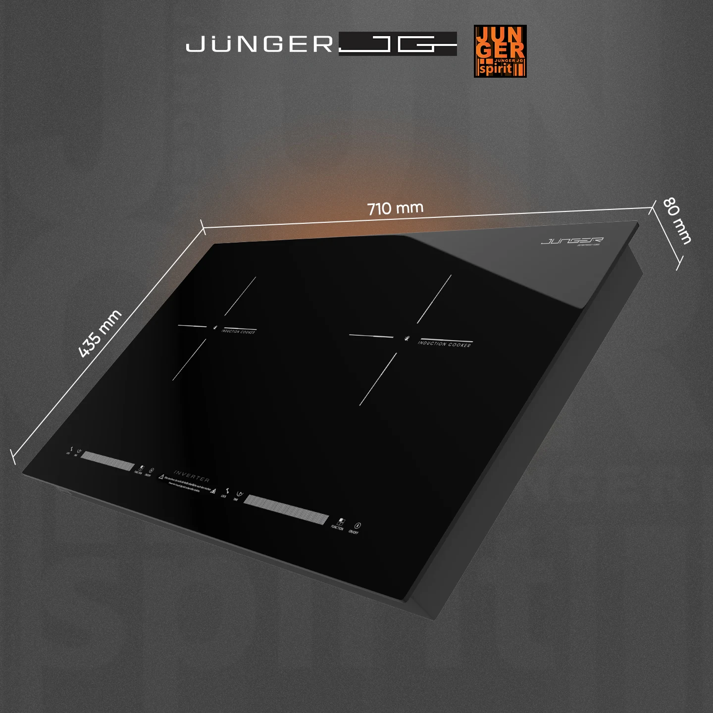 Bếp từ đôi Junger JG NKD-22+ - hai vùng nấu cân bằng