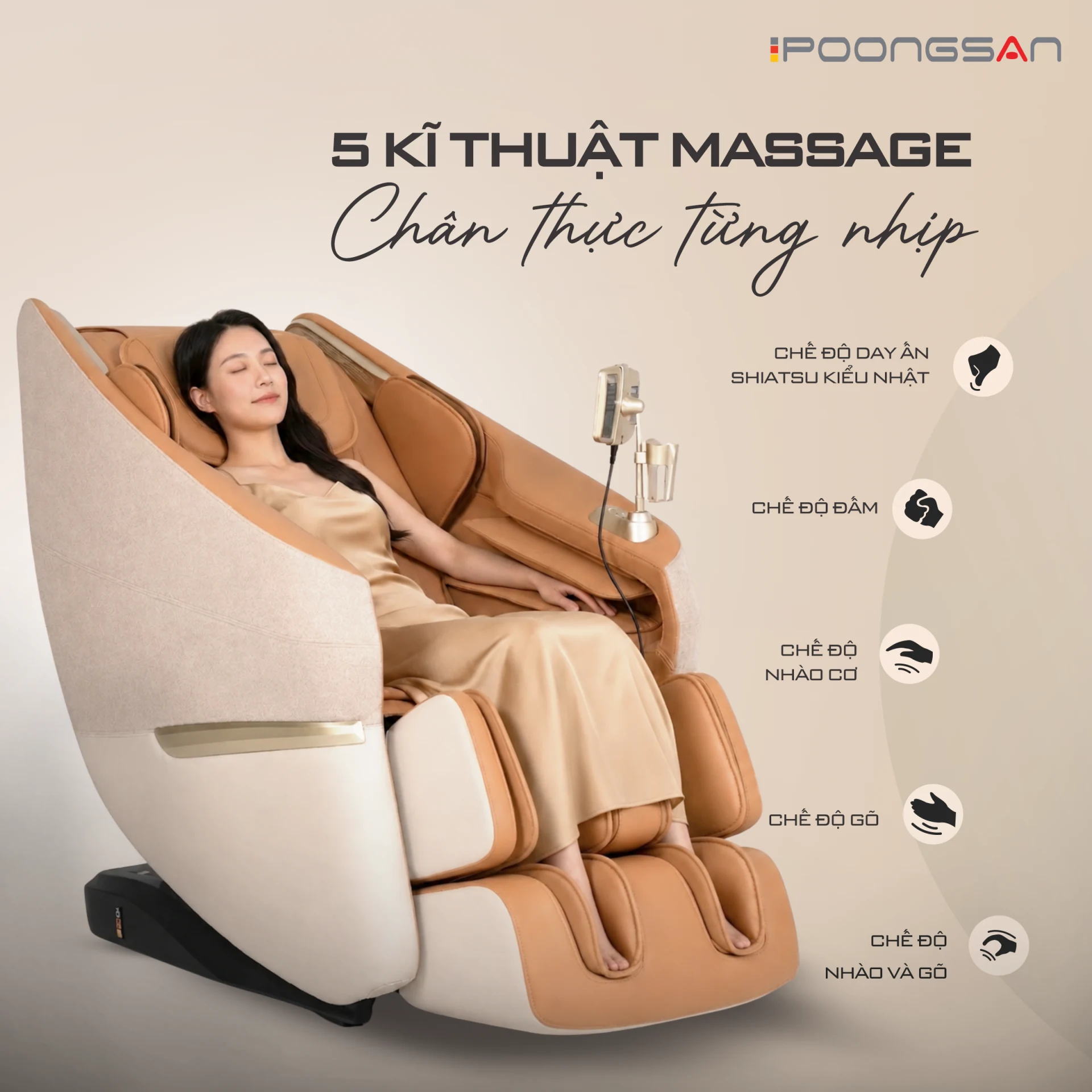 5 kỹ thuật massage mô phỏng bàn tay - MCP-279