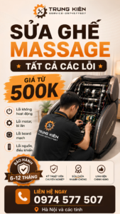 Dịch vụ sửa ghế massage Trung Kiên Service